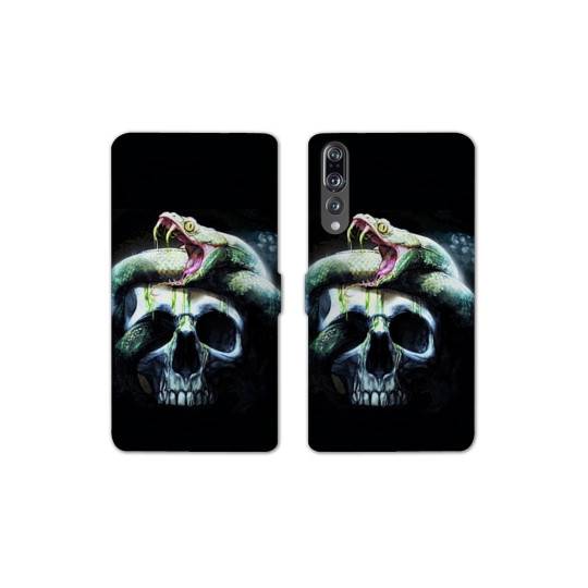 RV Housse cuir portefeuille Huawei P30 PRO reptiles