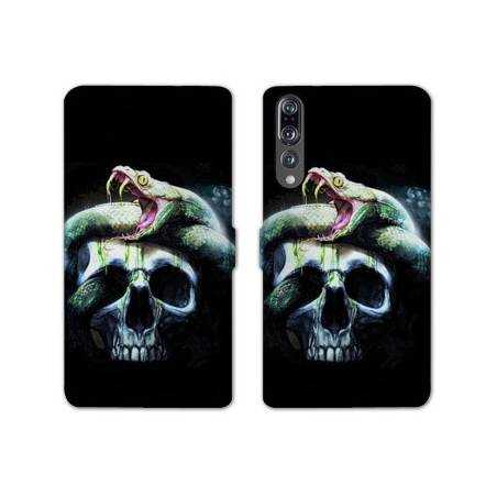 RV Housse cuir portefeuille Huawei P30 PRO reptiles