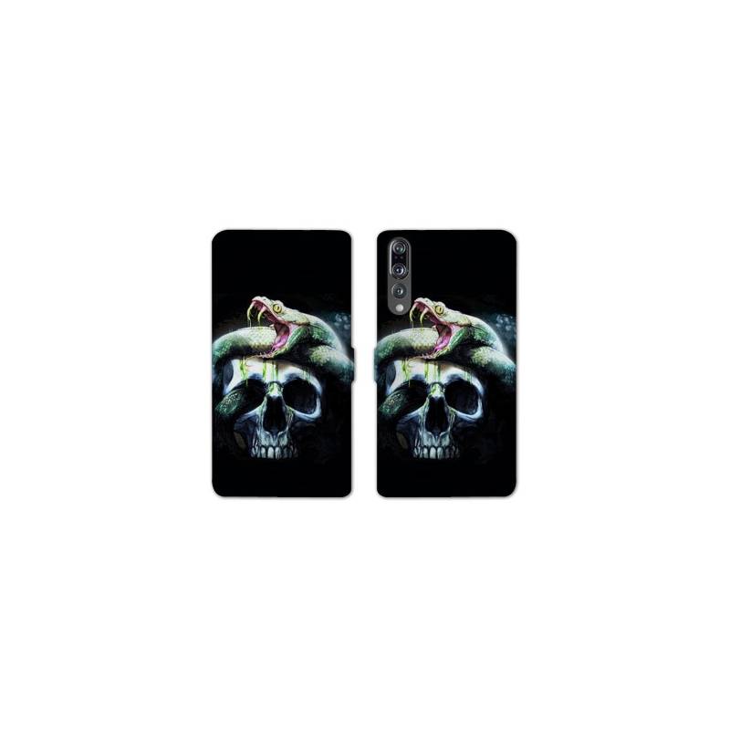 RV Housse cuir portefeuille Huawei P30 PRO reptiles