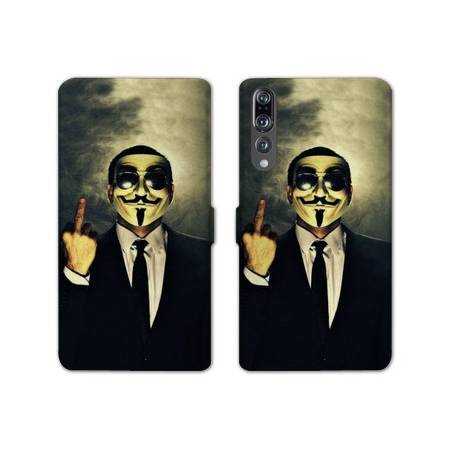 RV Housse cuir portefeuille Huawei P30 PRO Anonymous