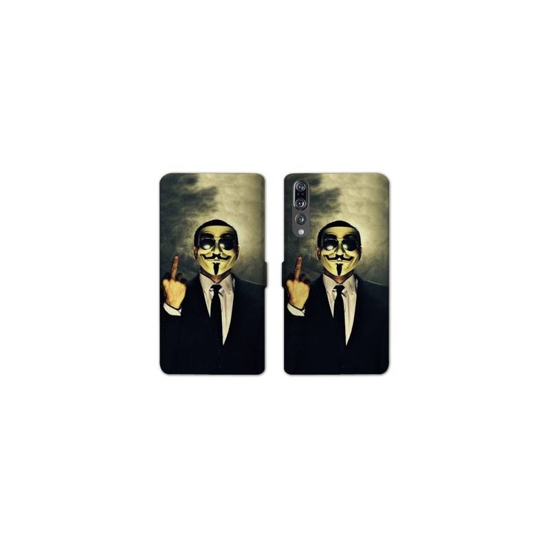 RV Housse cuir portefeuille Huawei P30 PRO Anonymous