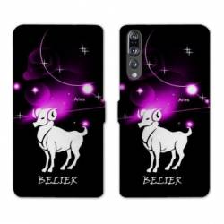 RV Housse cuir portefeuille Huawei P30 PRO signe zodiaque