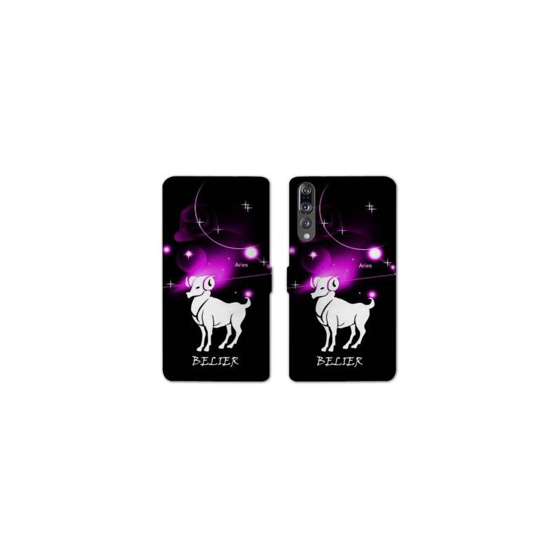 RV Housse cuir portefeuille Huawei P30 PRO signe zodiaque