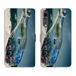 RV Housse cuir portefeuille Huawei P30 PRO Mer