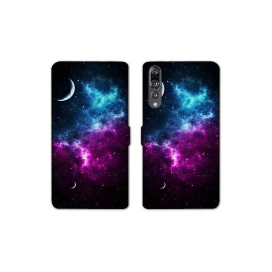 RV Housse cuir portefeuille Huawei P30 PRO Espace Univers Galaxie