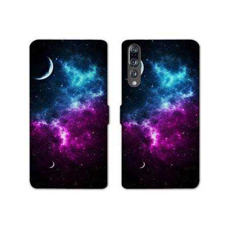 RV Housse cuir portefeuille Huawei P30 PRO Espace Univers Galaxie