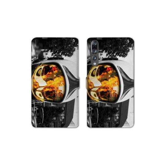 RV Housse cuir portefeuille Huawei P30 PRO pompier police