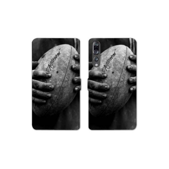 RV Housse cuir portefeuille Huawei P30 PRO Rugby