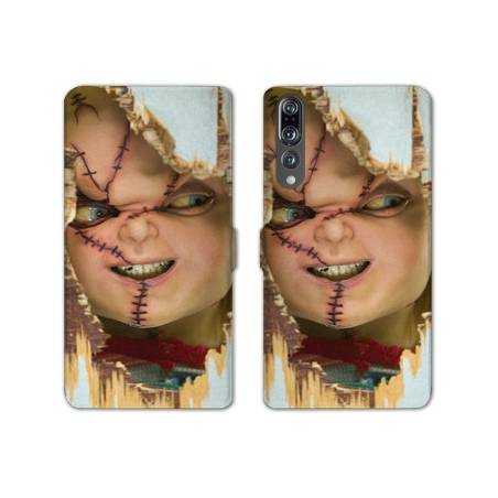RV Housse cuir portefeuille Huawei P30 PRO Horreur