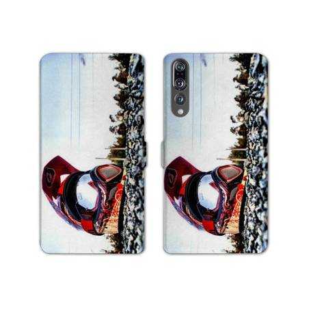 RV Housse cuir portefeuille Huawei P30 PRO Moto