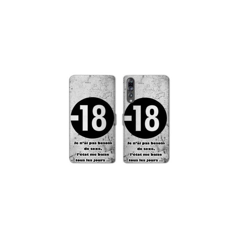 RV Housse cuir portefeuille Huawei P30 PRO Humour
