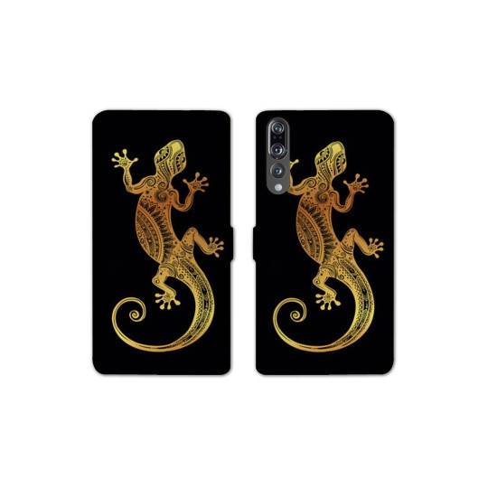 RV Housse cuir portefeuille Huawei P30 PRO Animaux Maori