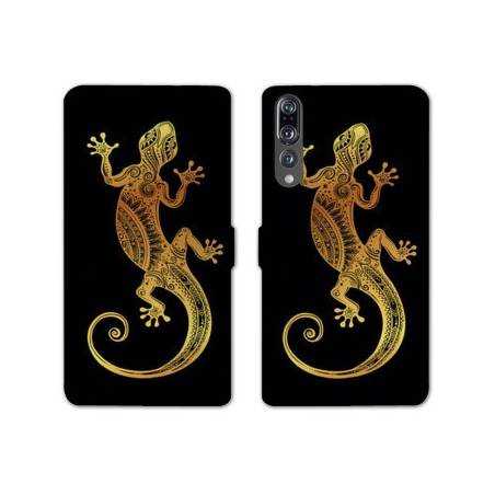 RV Housse cuir portefeuille Huawei P30 PRO Animaux Maori