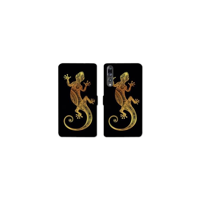 RV Housse cuir portefeuille Huawei P30 PRO Animaux Maori