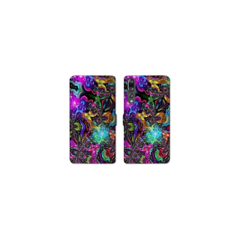 RV Housse cuir portefeuille Huawei P30 PRO Psychedelic