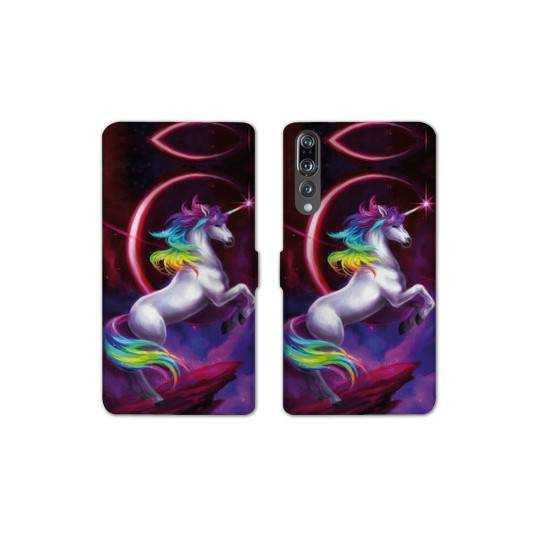 RV Housse cuir portefeuille Huawei P30 PRO Licorne