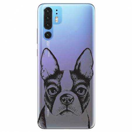 Coque transparente Huawei P30 Pro Bull dog