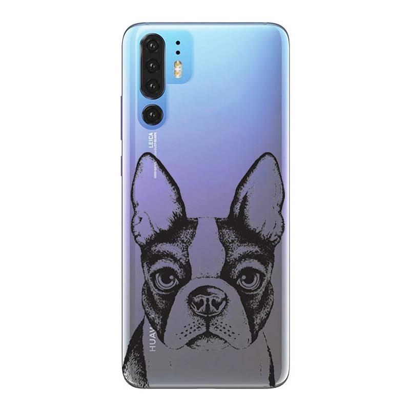 Coque transparente Huawei P30 Pro Bull dog