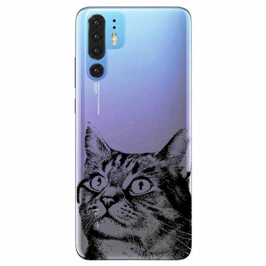 Coque transparente Huawei P30 Pro Chaton