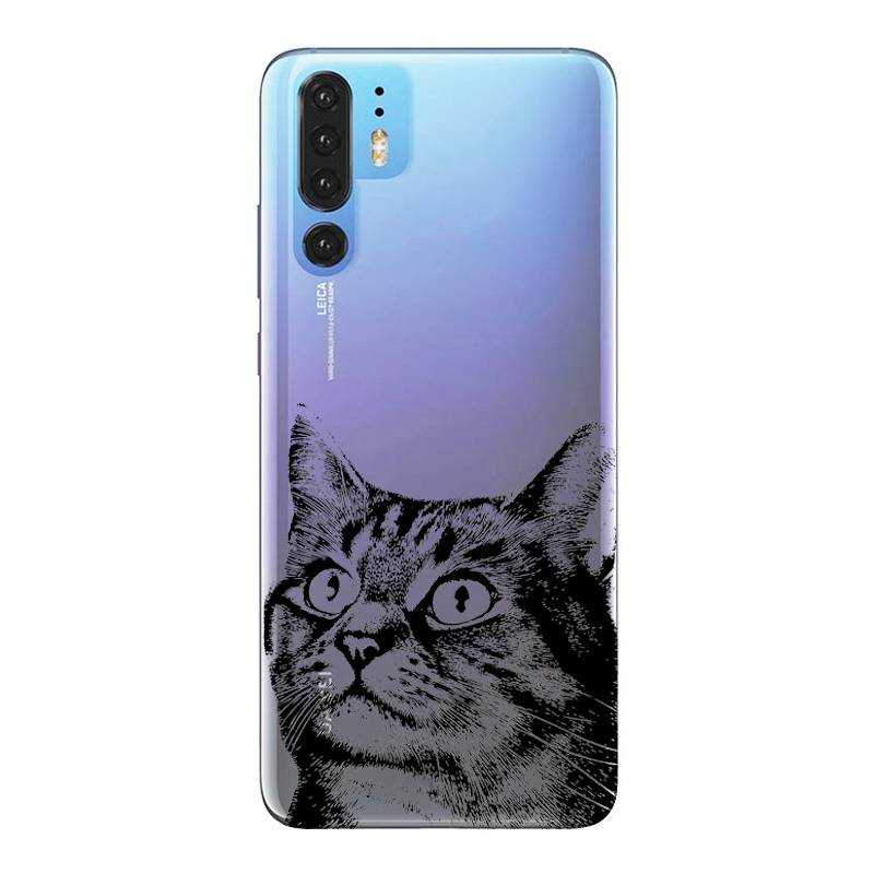 Coque transparente Huawei P30 Pro Chaton