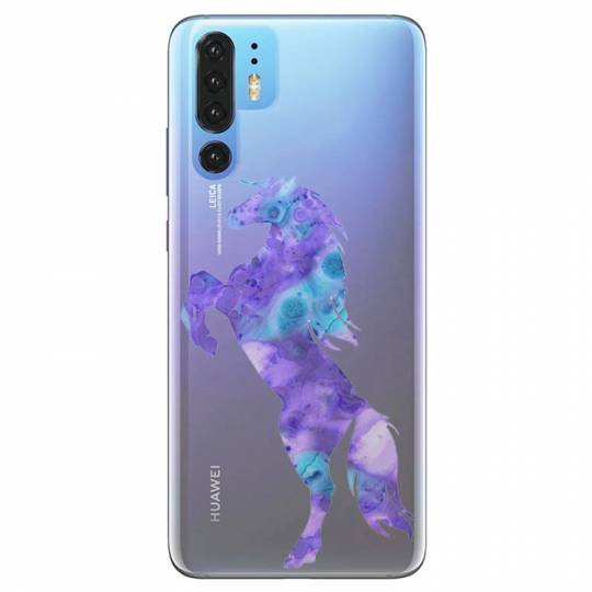 Coque transparente Huawei P30 Pro Cheval Encre
