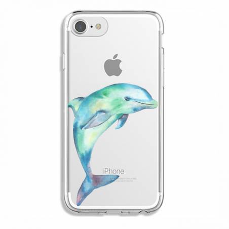Coque transparente Iphone 6 / 6s Dauphin Encre
