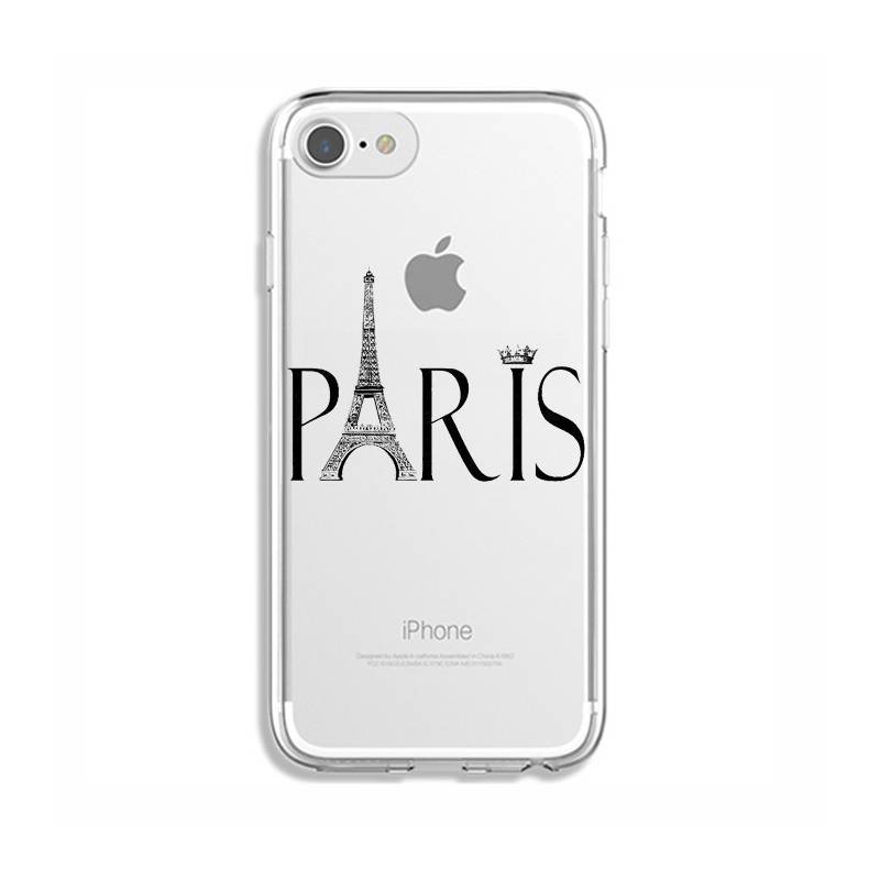 Coque transparente Iphone 7 / 8 Paris noir
