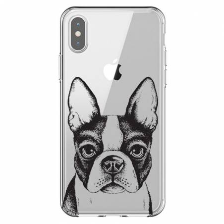Coque transparente Iphone XR Bull dog