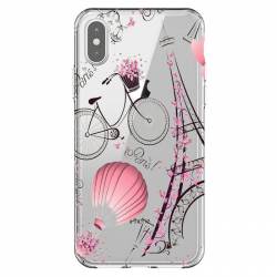 Coque transparente Iphone XR Paris mongolfiere