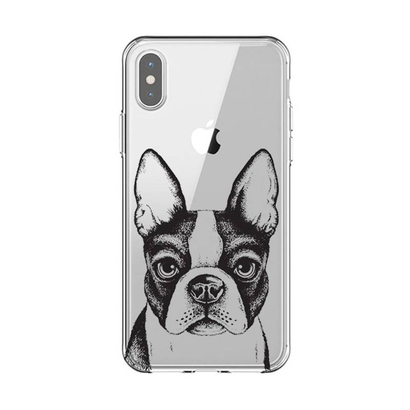 Coque transparente Iphone XS Max Bull dog