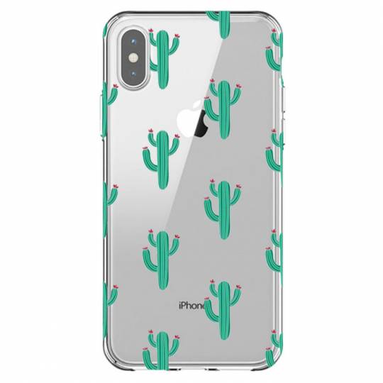 Coque transparente Iphone XS Max Cactus