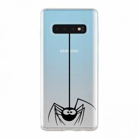 Coque transparente Samsung Galaxy S10 Araignee