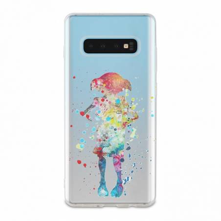 Coque transparente Samsung Galaxy S10 Dobby colore