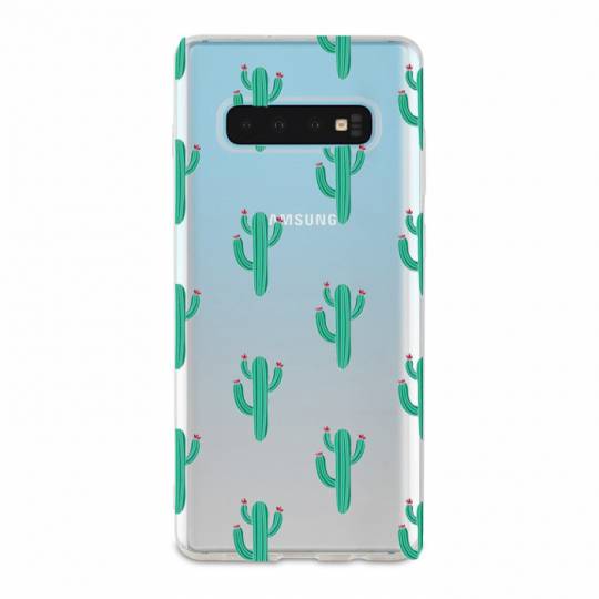 Coque transparente Samsung Galaxy S10 Cactus