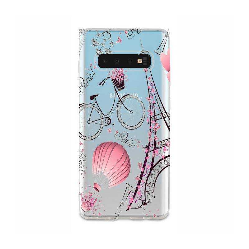 Coque transparente Samsung Galaxy S10 Plus Paris mongolfiere