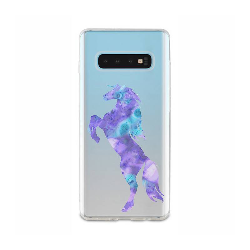 Coque transparente Samsung Galaxy S10 Plus Cheval Encre