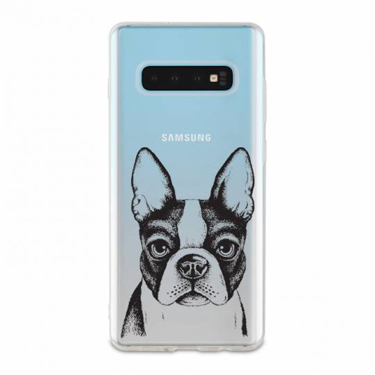 Coque transparente Samsung Galaxy S10 Plus Bull dog