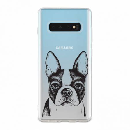 Coque transparente Samsung Galaxy S10 Plus Bull dog