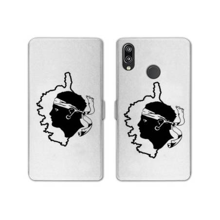 RV Housse cuir portefeuille Huawei P30 LITE Corse