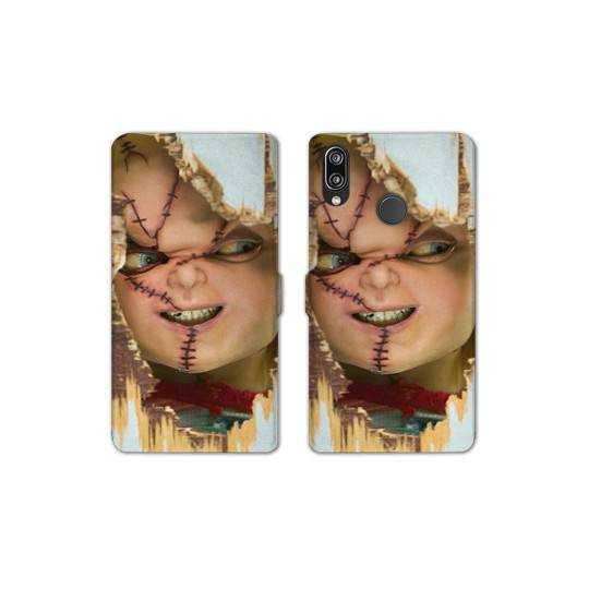 RV Housse cuir portefeuille Huawei P30 LITE Horreur