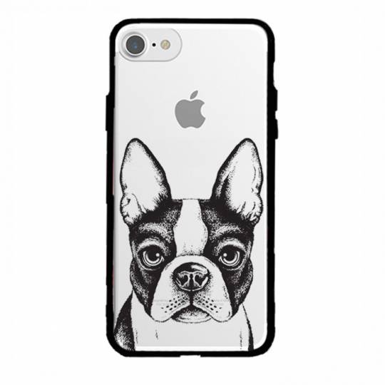 Coque transparente magnetique Apple Iphone 6 / 6s Bull dog