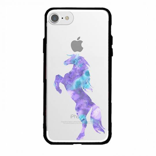 Coque transparente magnetique Apple Iphone 6 / 6s Cheval Encre