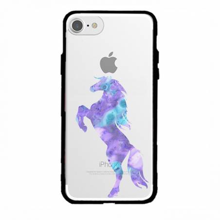 Coque transparente magnetique Apple Iphone 6 / 6s Cheval Encre