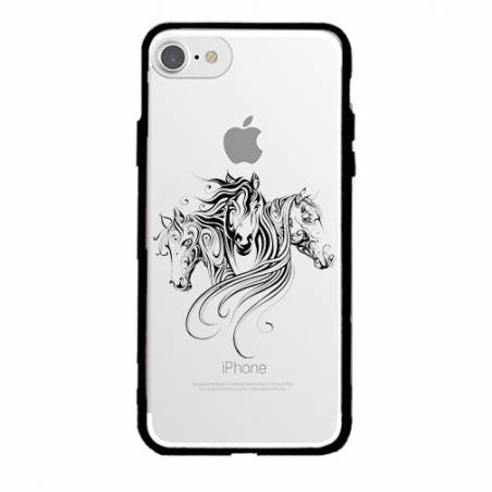 Coque transparente magnetique Apple Iphone 6 / 6s chevaux