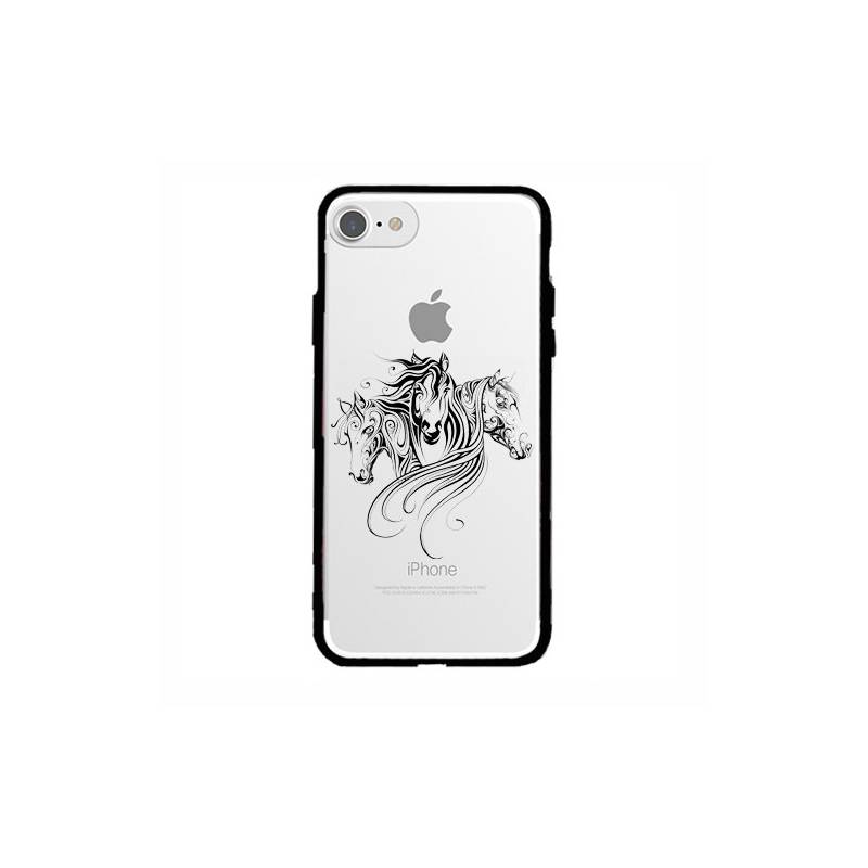 Coque transparente magnetique Apple Iphone 6 / 6s chevaux