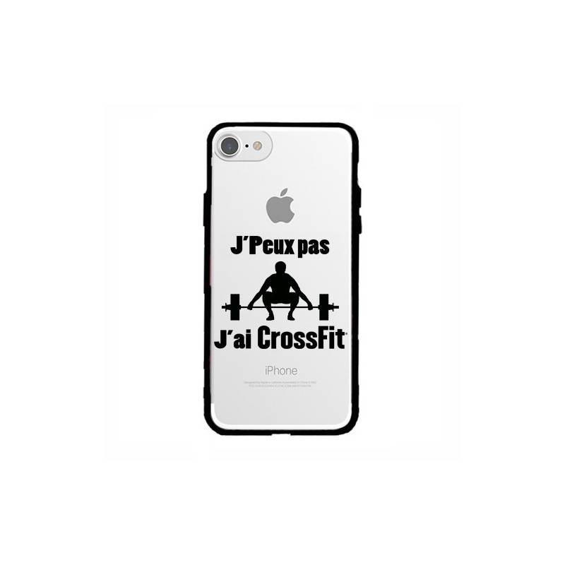 Coque transparente magnetique Apple Iphone 6 / 6s jpeux pas jai crossfit