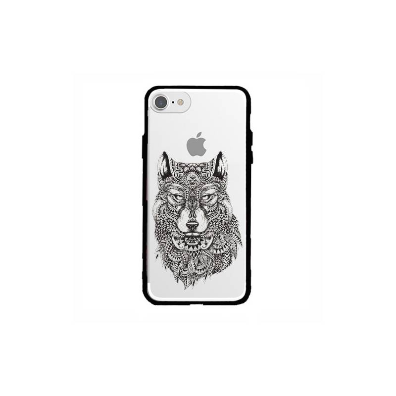 Coque transparente magnetique Apple Iphone 6 / 6s loup