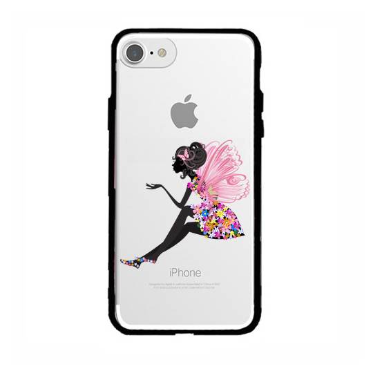 Coque transparente magnetique Apple Iphone 6 / 6s magique fee fleurie