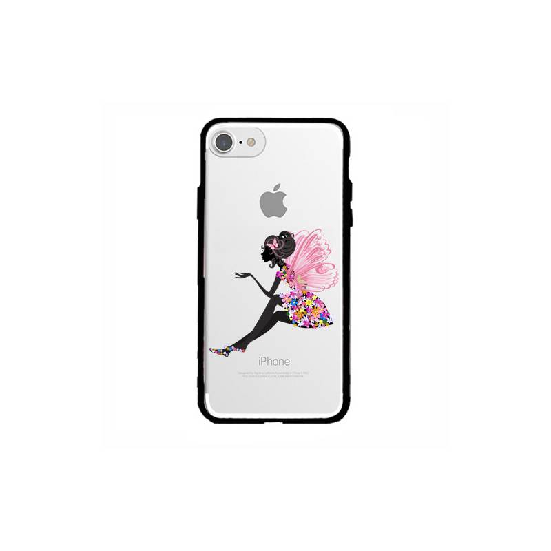 Coque transparente magnetique Apple Iphone 6 / 6s magique fee fleurie