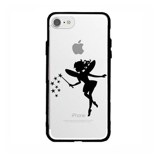 Coque transparente magnetique Apple Iphone 6 / 6s magique fee noir
